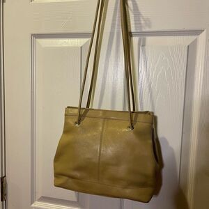 Wilson's Leather Pelle Studio leather Butterscotch Bucket  medium shoulder bag